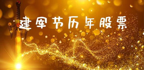建军节历年股票_https://qh.lansai.wang_期货理财_第1张