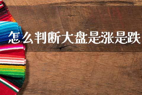 怎么判断大盘是涨是跌_https://qh.lansai.wang_期货怎么玩_第1张