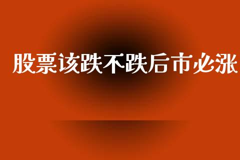 股票该跌不跌后市必涨_https://qh.lansai.wang_期货喊单_第1张