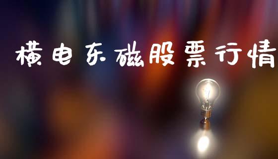 横电东磁股票行情_https://qh.lansai.wang_股票新闻_第1张
