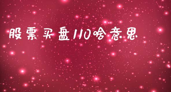 股票买盘110啥意思_https://qh.lansai.wang_期货怎么玩_第1张
