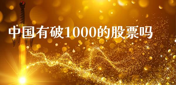 中国有破1000的股票吗_https://qh.lansai.wang_期货怎么玩_第1张