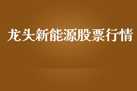 龙头新能源股票行情_https://qh.lansai.wang_期货喊单_第1张