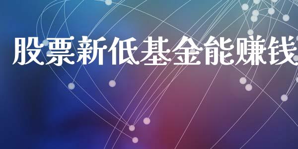 股票新低基金能赚钱_https://qh.lansai.wang_期货怎么玩_第1张