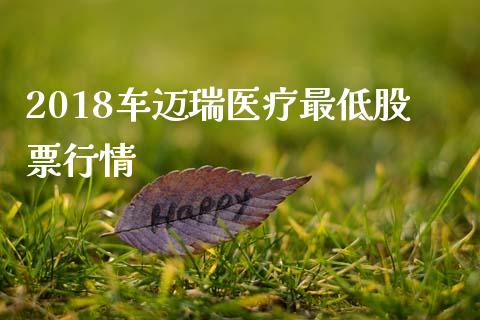 2018车迈瑞医疗最低股票行情_https://qh.lansai.wang_期货理财_第1张