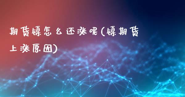 期货镍怎么还涨呢(镍期货上涨原因)_https://qh.lansai.wang_期货喊单_第1张