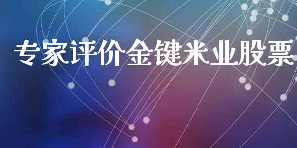 专家评价金键米业股票_https://qh.lansai.wang_期货理财_第1张