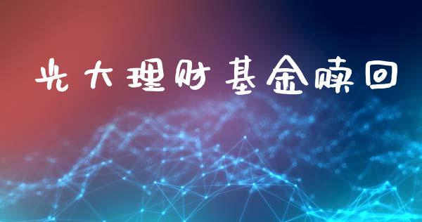 光大理财基金赎回_https://qh.lansai.wang_期货理财_第1张