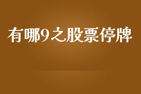 有哪9之股票停牌_https://qh.lansai.wang_期货怎么玩_第1张