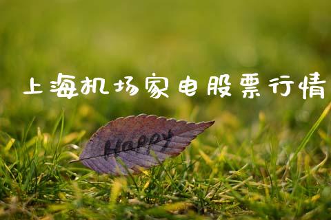上海机场家电股票行情_https://qh.lansai.wang_新股数据_第1张