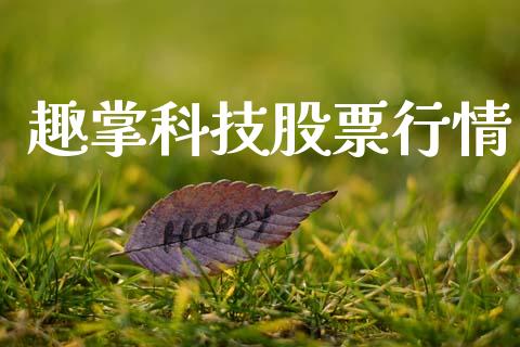 趣掌科技股票行情_https://qh.lansai.wang_期货怎么玩_第1张