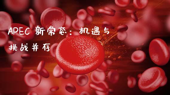 APEC 新常态：机遇与挑战并存_https://qh.lansai.wang_期货理财_第1张