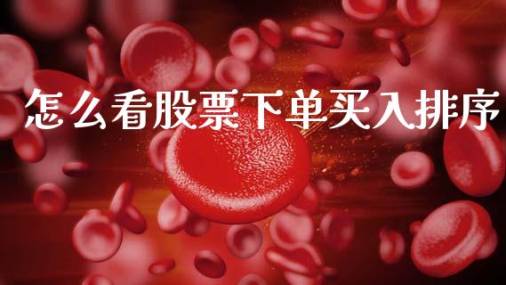 怎么看股票下单买入排序_https://qh.lansai.wang_新股数据_第1张