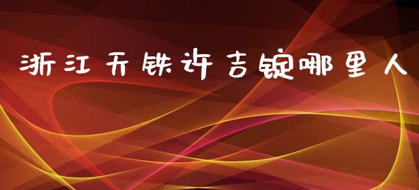 浙江天铁许吉锭哪里人_https://qh.lansai.wang_海康威视股票_第1张