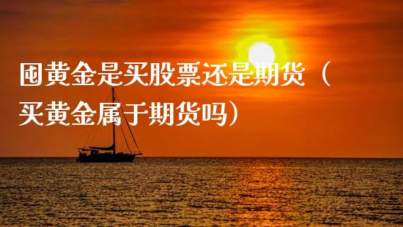 囤黄金是买股票还是期货（买黄金属于期货吗）_https://qh.lansai.wang_期货喊单_第1张