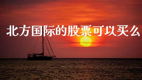 北方国际的股票可以买么_https://qh.lansai.wang_期货理财_第1张