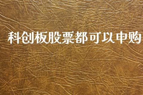 科创板股票都可以申购_https://qh.lansai.wang_期货喊单_第1张