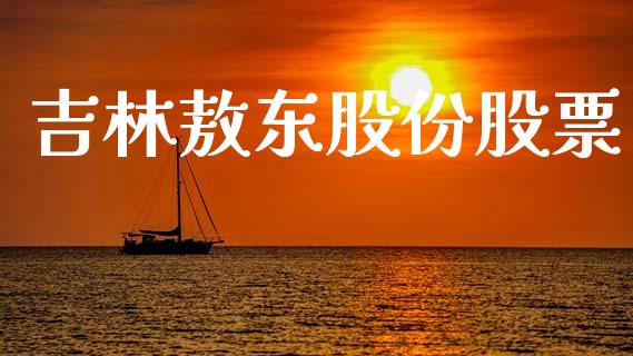 吉林敖东股份股票_https://qh.lansai.wang_期货理财_第1张