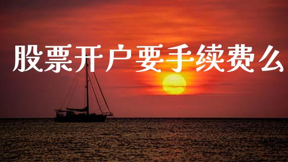 股票开户要手续费么_https://qh.lansai.wang_期货理财_第1张