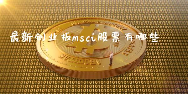 最新创业板msci股票有哪些_https://qh.lansai.wang_新股数据_第1张