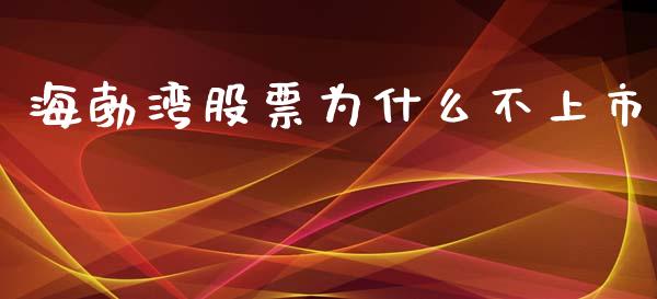 海勃湾股票为什么不上市_https://qh.lansai.wang_期货理财_第1张
