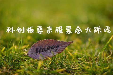 科创板要来股票会大跌吗_https://qh.lansai.wang_期货理财_第1张