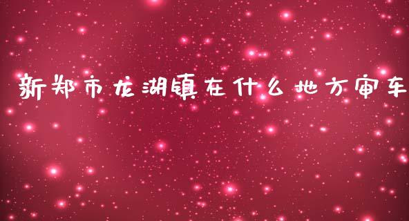 新郑市龙湖镇在什么地方审车_https://qh.lansai.wang_海康威视股票_第1张