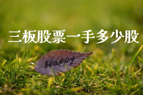 三板股票一手多少股_https://qh.lansai.wang_期货理财_第1张