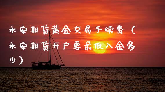 永安期货黄金交易手续费（永安期货开户要最低入金多少）_https://qh.lansai.wang_期货理财_第1张