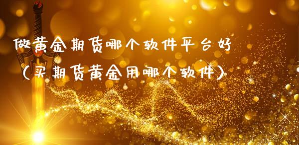 做黄金期货哪个软件平台好（买期货黄金用哪个软件）_https://qh.lansai.wang_期货理财_第1张