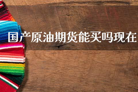 国产原油期货能买吗现在_https://qh.lansai.wang_期货怎么玩_第1张