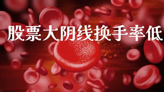 股票大阴线换手率低_https://qh.lansai.wang_新股数据_第1张