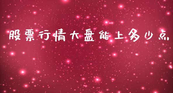 股票行情大盘能上多少点_https://qh.lansai.wang_股票新闻_第1张