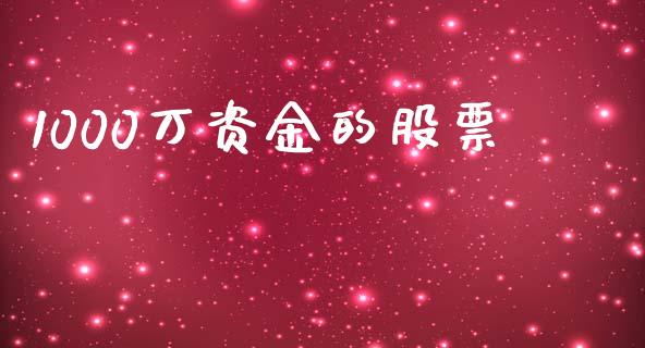 1000万资金的股票_https://qh.lansai.wang_新股数据_第1张