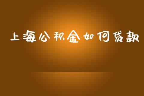 上海公积金如何贷款_https://qh.lansai.wang_股票技术分析_第1张