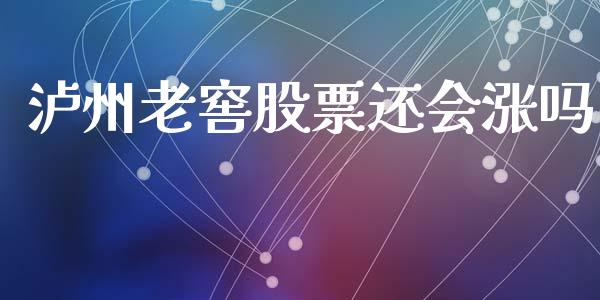 泸州老窖股票还会涨吗_https://qh.lansai.wang_期货怎么玩_第1张