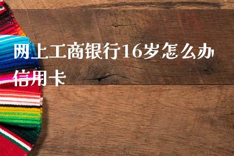 网上工商银行16岁怎么办信用卡_https://qh.lansai.wang_海康威视股票_第1张