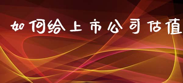 如何给上市公司估值_https://qh.lansai.wang_股票新闻_第1张