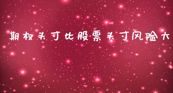 期权头寸比股票头寸风险大_https://qh.lansai.wang_期货喊单_第1张