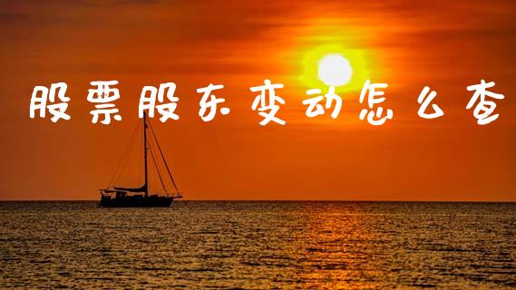 股票股东变动怎么查_https://qh.lansai.wang_新股数据_第1张