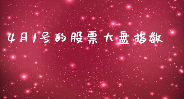 4月1号的股票大盘指数_https://qh.lansai.wang_期货理财_第1张