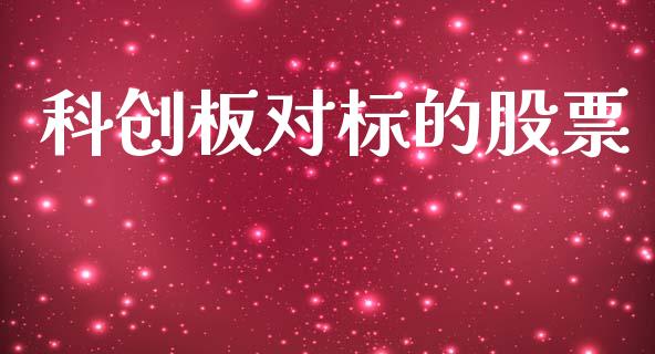 科创板对标的股票_https://qh.lansai.wang_新股数据_第1张