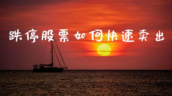 跌停股票如何快速卖出_https://qh.lansai.wang_期货怎么玩_第1张