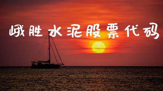 峨胜水泥股票代码_https://qh.lansai.wang_期货理财_第1张