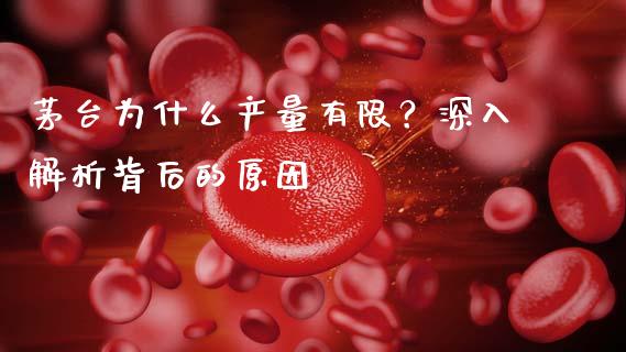 茅台为什么产量有限？深入解析背后的原因_https://qh.lansai.wang_海康威视股票_第1张