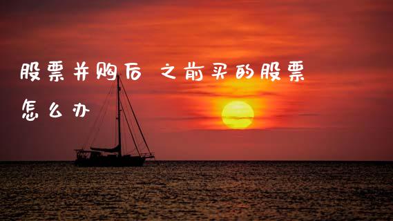 股票并购后 之前买的股票怎么办_https://qh.lansai.wang_期货喊单_第1张