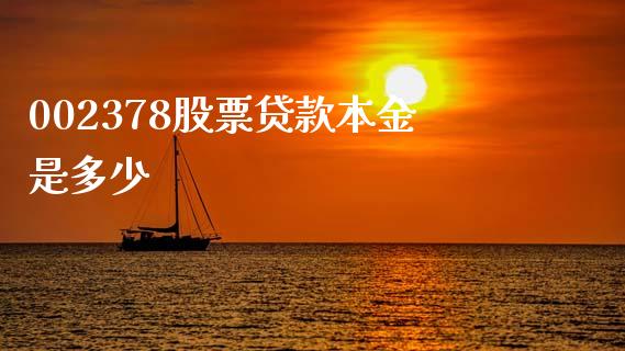 002378股票贷款本金是多少_https://qh.lansai.wang_期货喊单_第1张