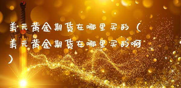 美元黄金期货在哪里买的（美元黄金期货在哪里买的啊）_https://qh.lansai.wang_期货怎么玩_第1张