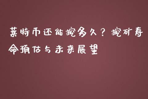 莱特币还能挖多久？挖矿寿命预估与未来展望_https://qh.lansai.wang_海康威视股票_第1张