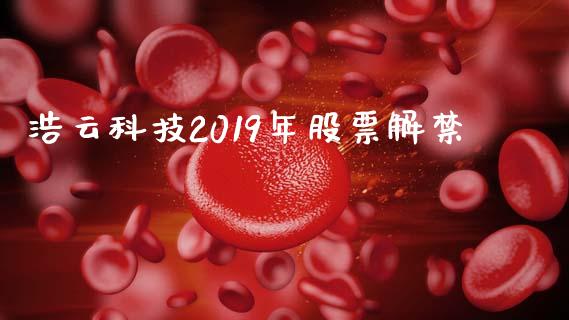 浩云科技2019年股票解禁_https://qh.lansai.wang_新股数据_第1张